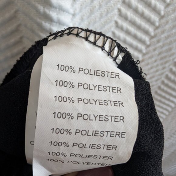 La Morena Black Pants Gold Side Stripe Detail Pull-On Waist | Size M (40) NWT - Picture 7 of 7